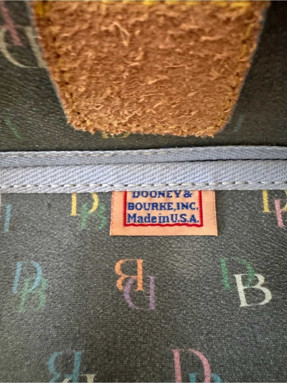 Vintage Dooney & Bourke Multicolor Tassel Tote